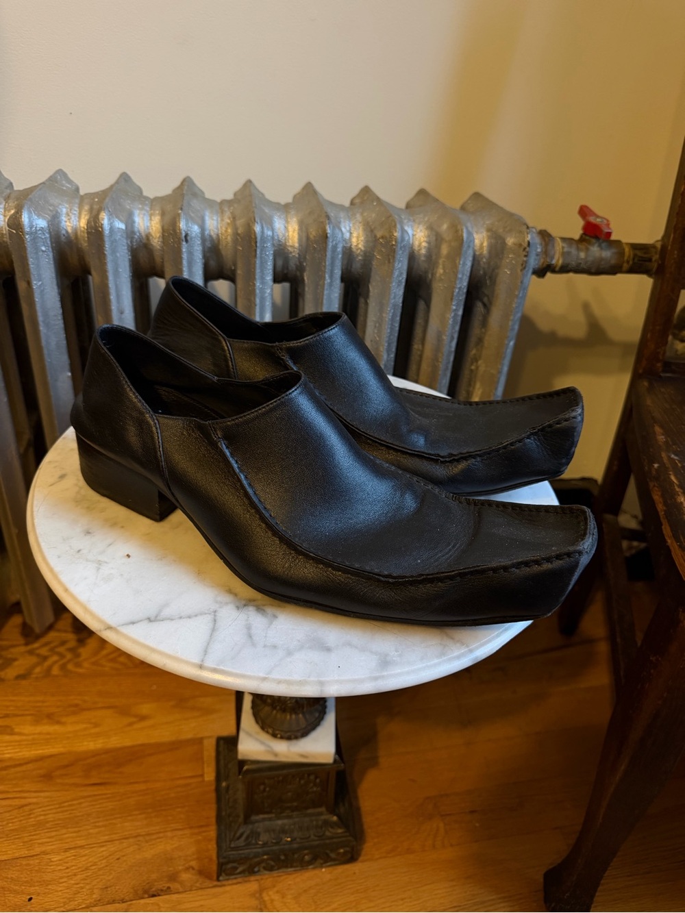 Balenciaga Romeo Black Leather Loafers 42
